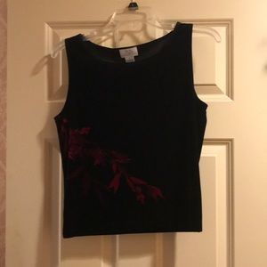 Ann Taylor loft velvet sleeveless top